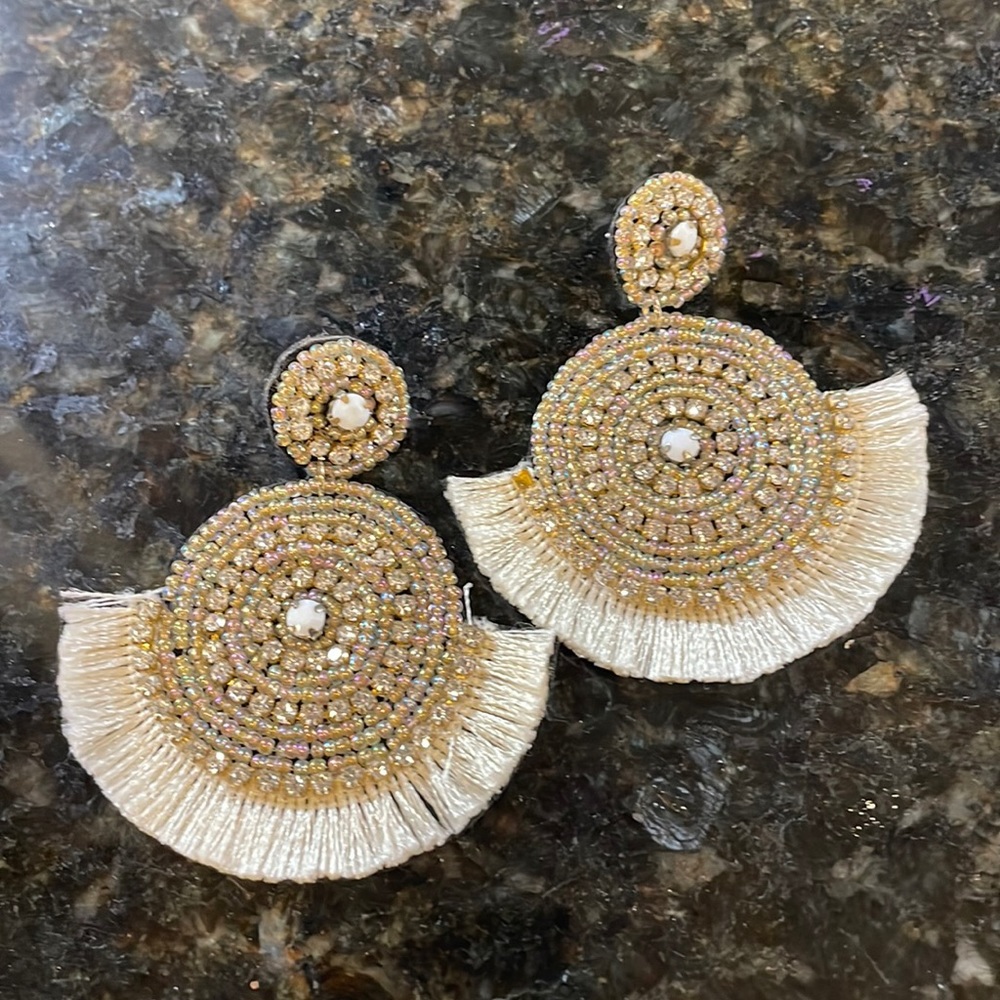 Gold Beaded Earrings